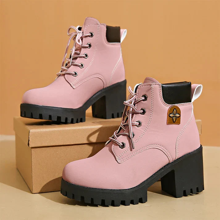 Emma | Botins de Salto com Plataforma