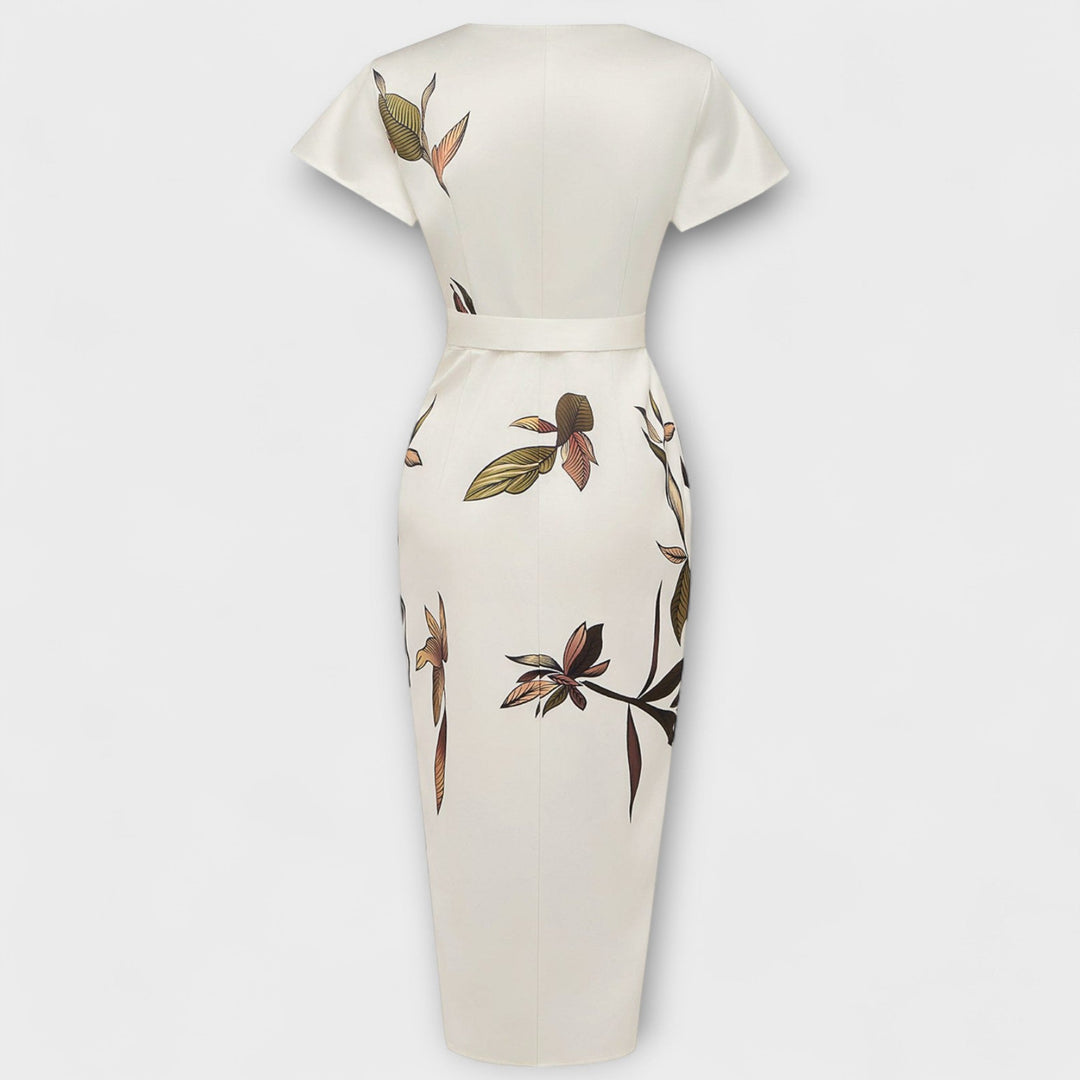 Vestido envolvente de cetim