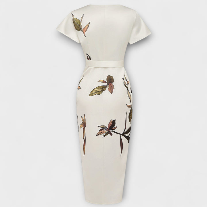 Vestido envolvente de cetim