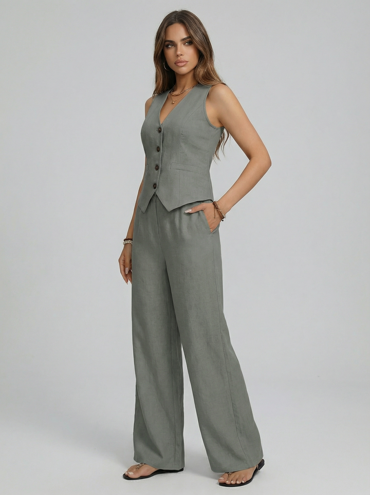 Sofía | Conjunto Colete + Calças de Oferta