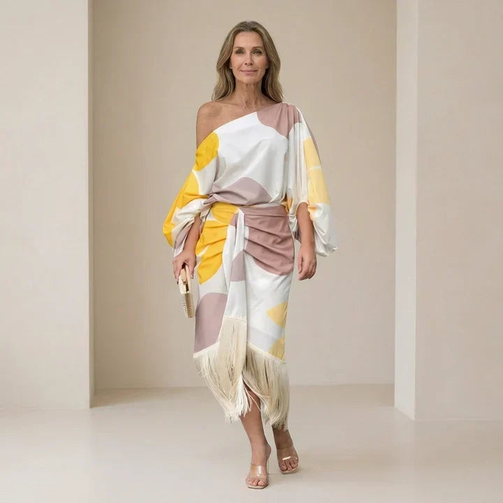 Daniela | Vestido Elegante de Franjas