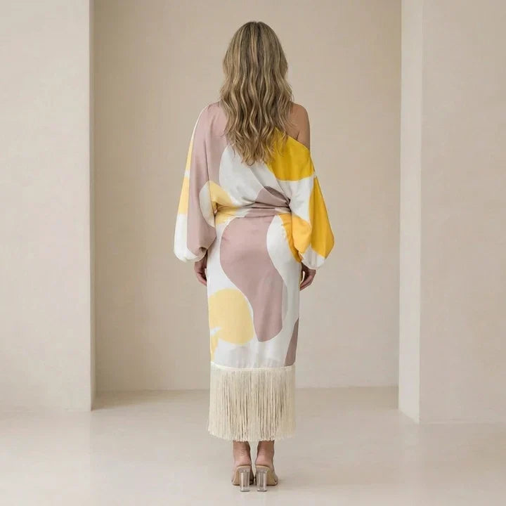 Daniela | Vestido Elegante de Franjas