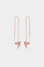 Mixed Zirconium Bird Earrings