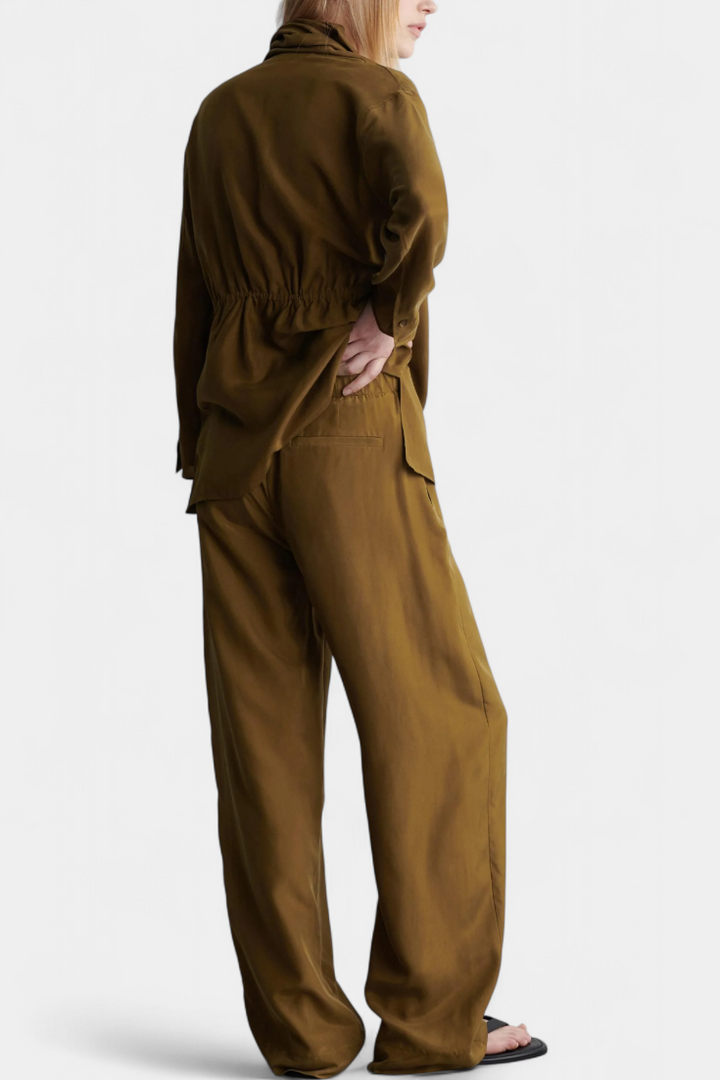 Sue Conjunto de Blazer com Lapela e Calças a Condizer