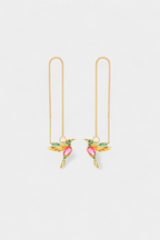 Mixed Zirconium Bird Earrings