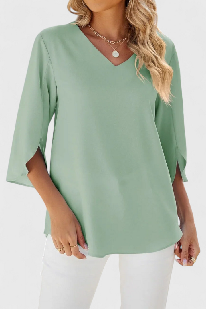 Tabitha Blusa Casual com Corte Solto e Estilo Sofisticado