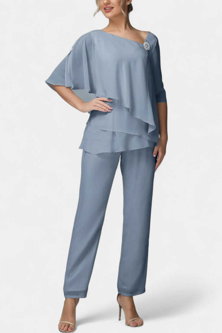 Dinah - Conjunto de Duas Peças com Silhueta Feminina Sem Esforço