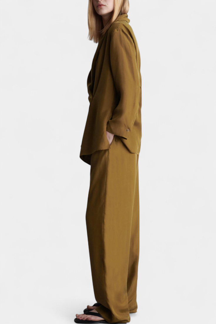 Sue Conjunto de Blazer com Lapela e Calças a Condizer