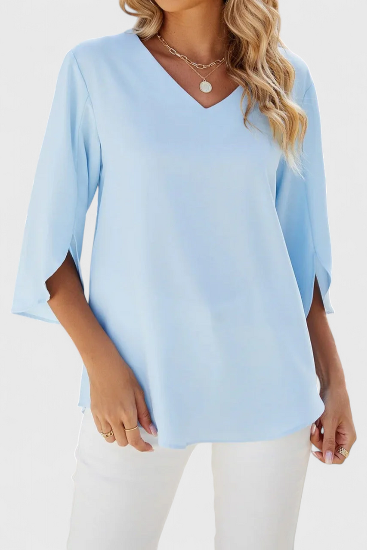 Tabitha Blusa Casual com Corte Solto e Estilo Sofisticado