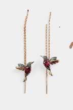 Mixed Zirconium Bird Earrings