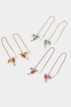 Mixed Zirconium Bird Earrings
