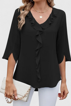 Annemiek Blusa Casual com Corte Solto e Estilo Sofisticado