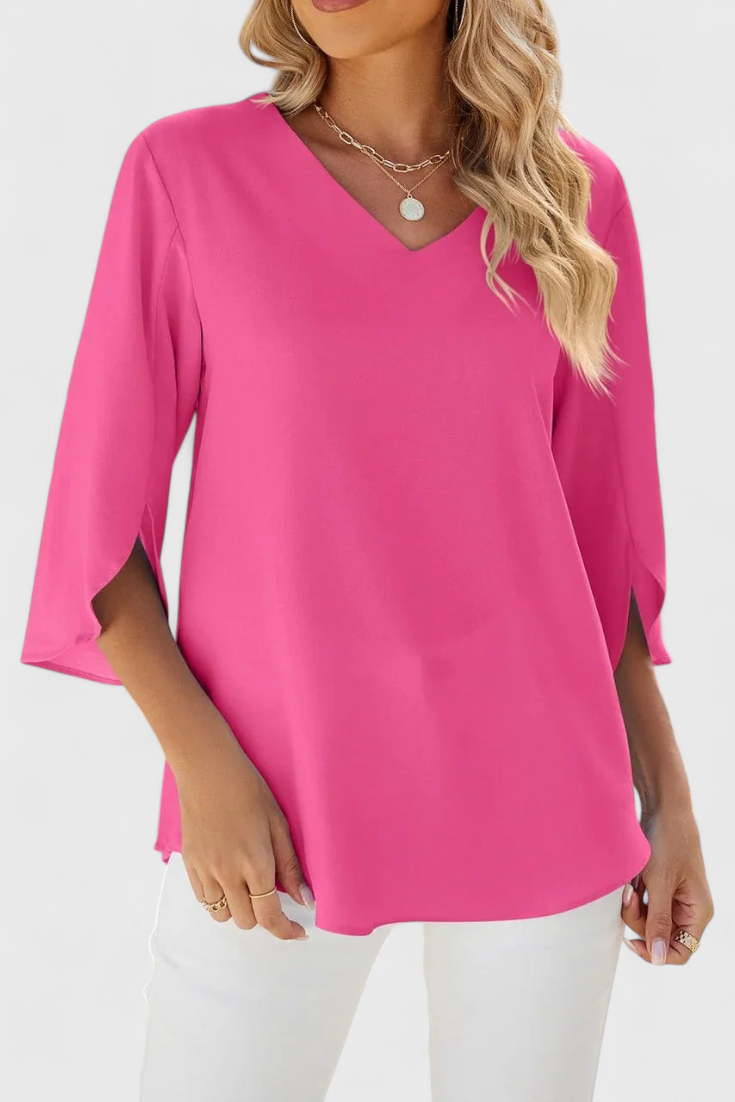 Tabitha Blusa Casual com Corte Solto e Estilo Sofisticado