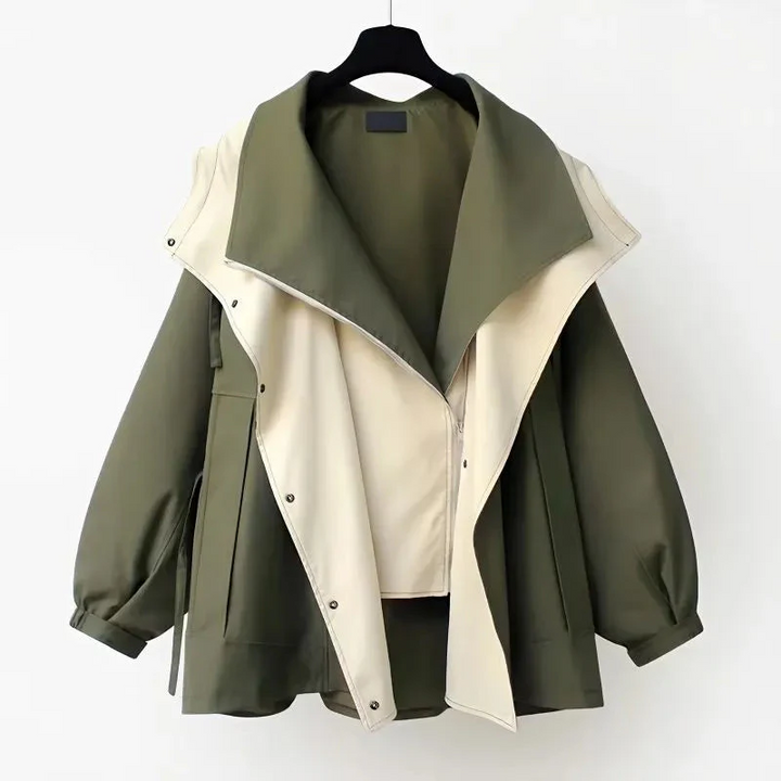 Ella - Casaco Elegante com Proteção Contra Vento e Chuva