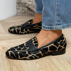 Renata - Mocassins com Estampado Animal