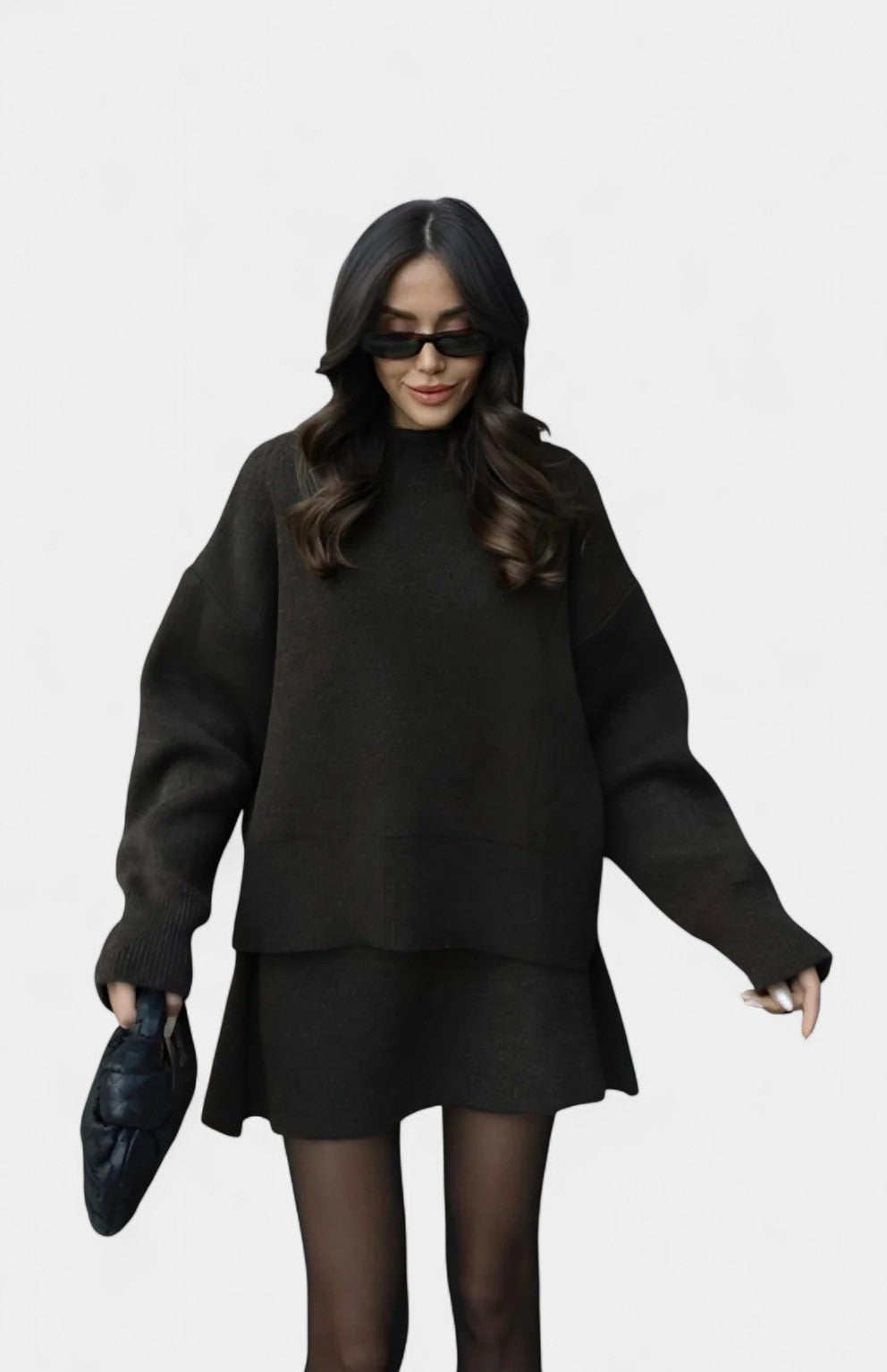 Marie Conjunto de Malha Elegante