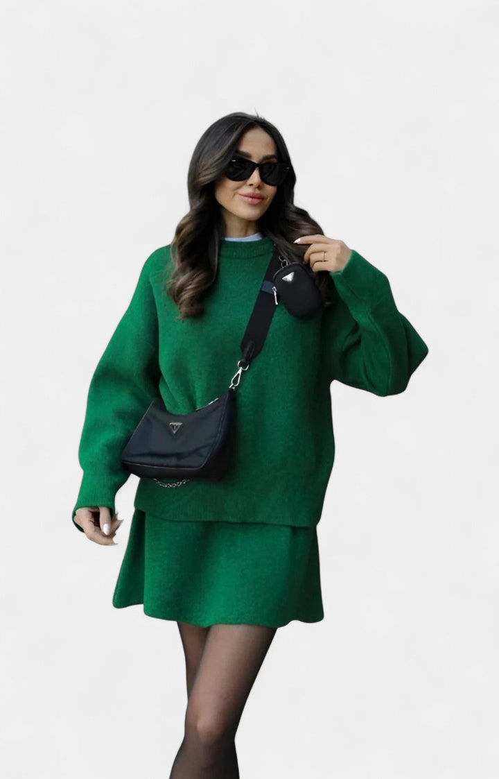 Marie Conjunto de Malha Elegante