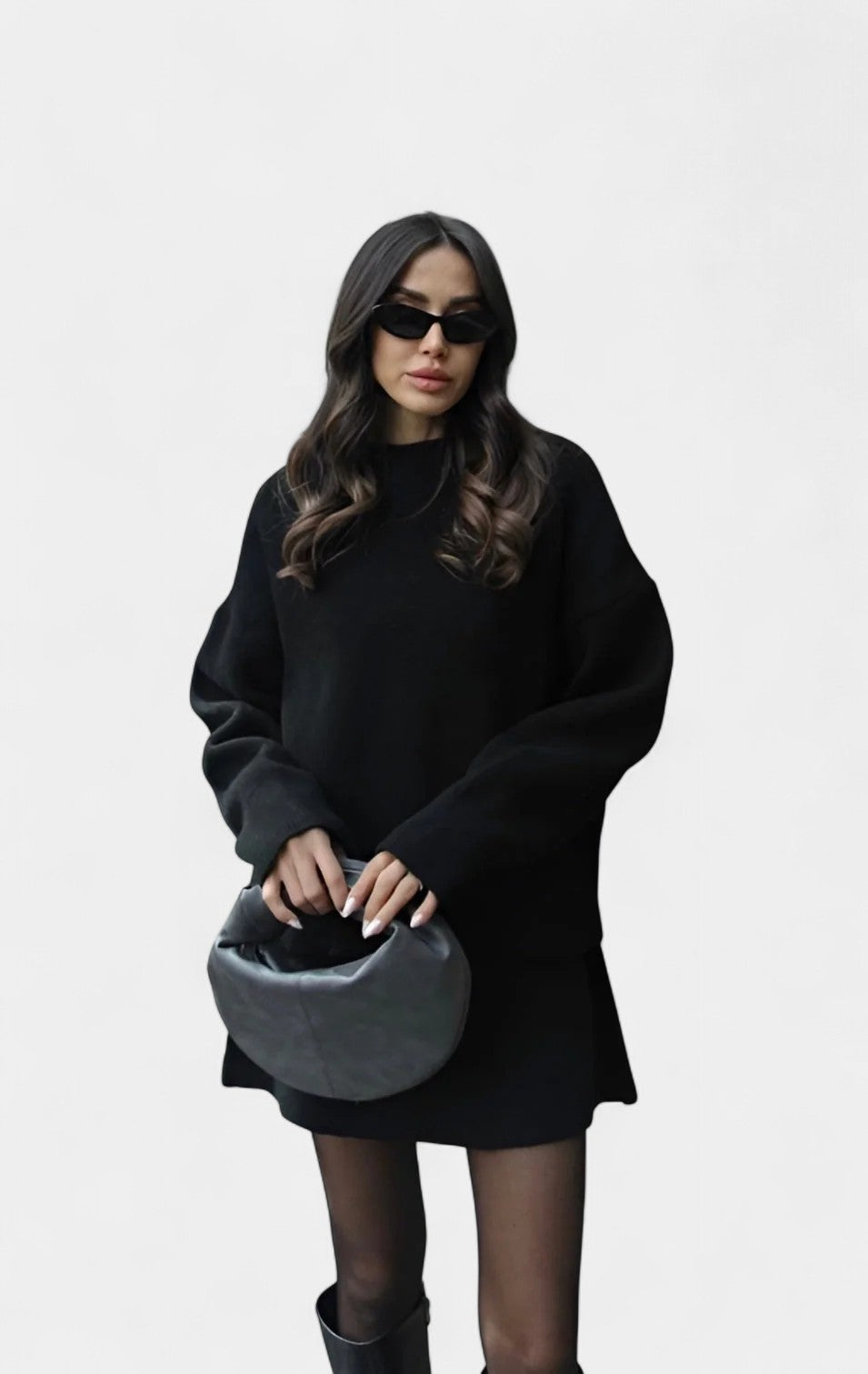 Marie Conjunto de Malha Elegante