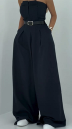 Julia Fato para Mulher – Casaco Oversize + Macacão Bustier