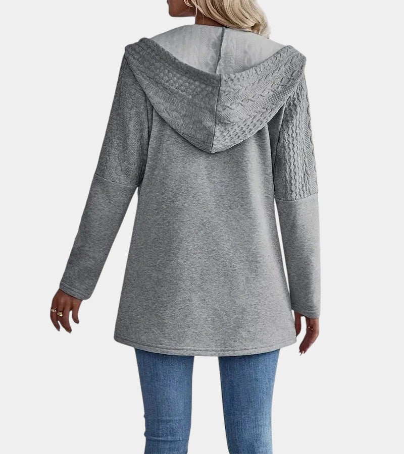 Tivi Sweatshirt com Capuz e Fecho de Correr