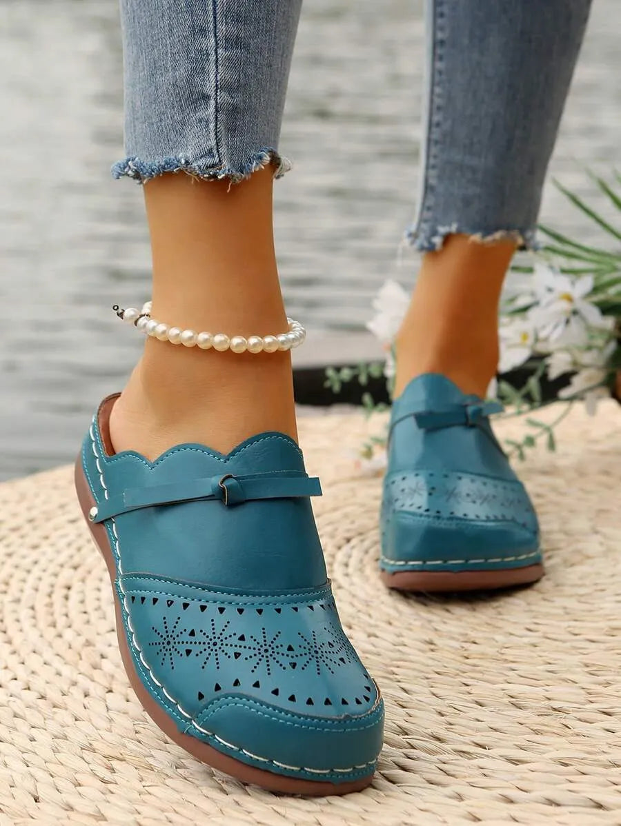 Amelia - Tamancos Confortáveis com Design Artesanal