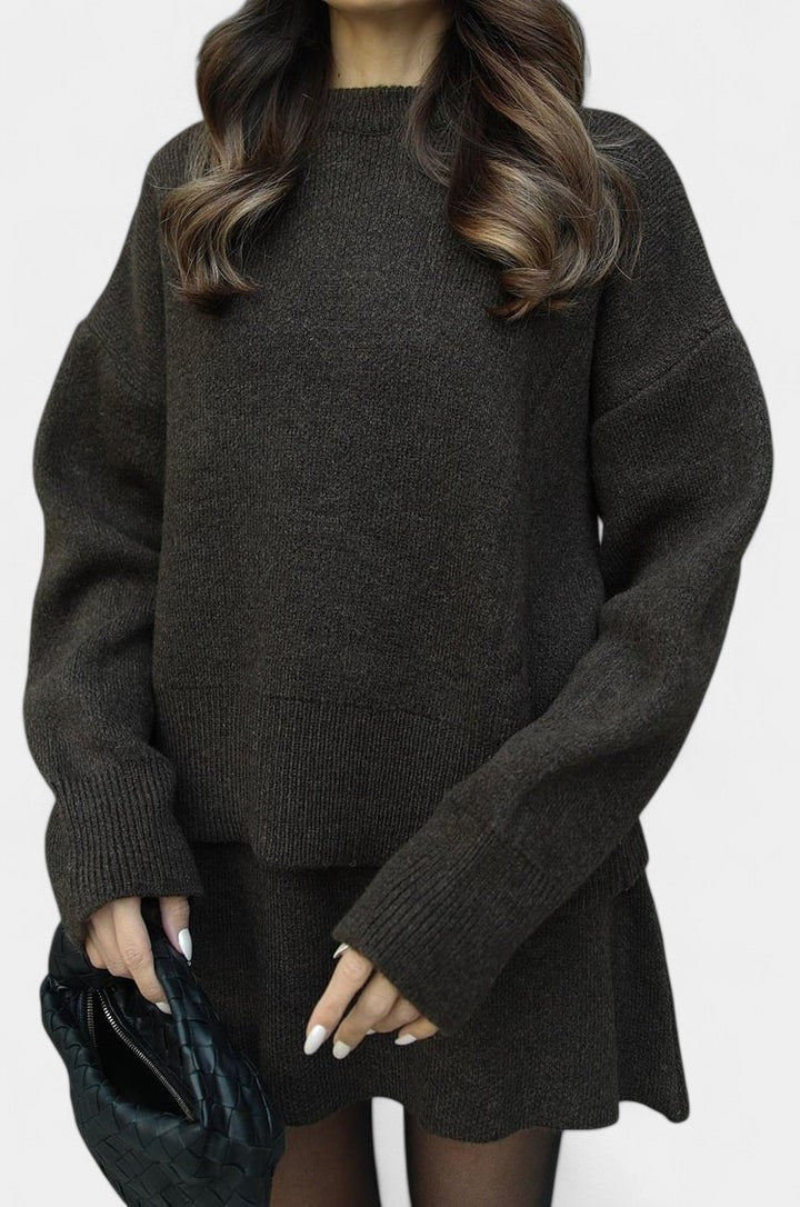 Marie Conjunto de Malha Elegante