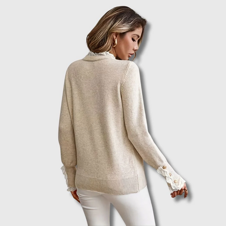 Sofie Camisola com Detalhes de Renda