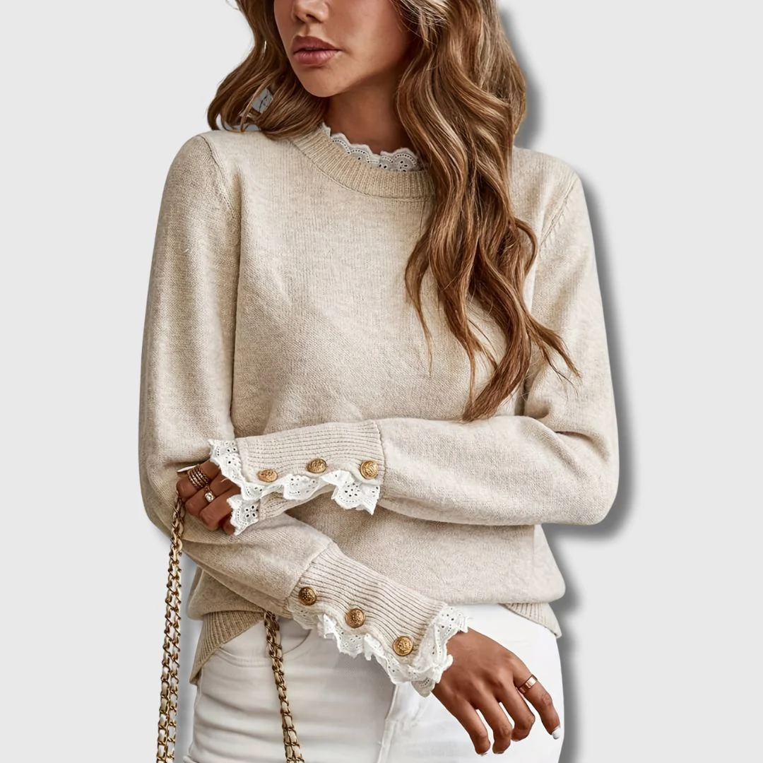 Sofie Camisola com Detalhes de Renda