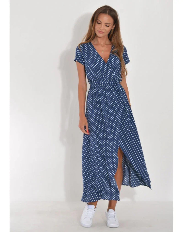 Julia | Vestido Elegante com Decote em V e Corte Modelador