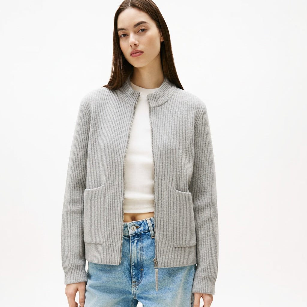 Renna Cardigan de Malha de Algodão