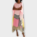 Elenora - Kaftan Geométrico de Corte Solto