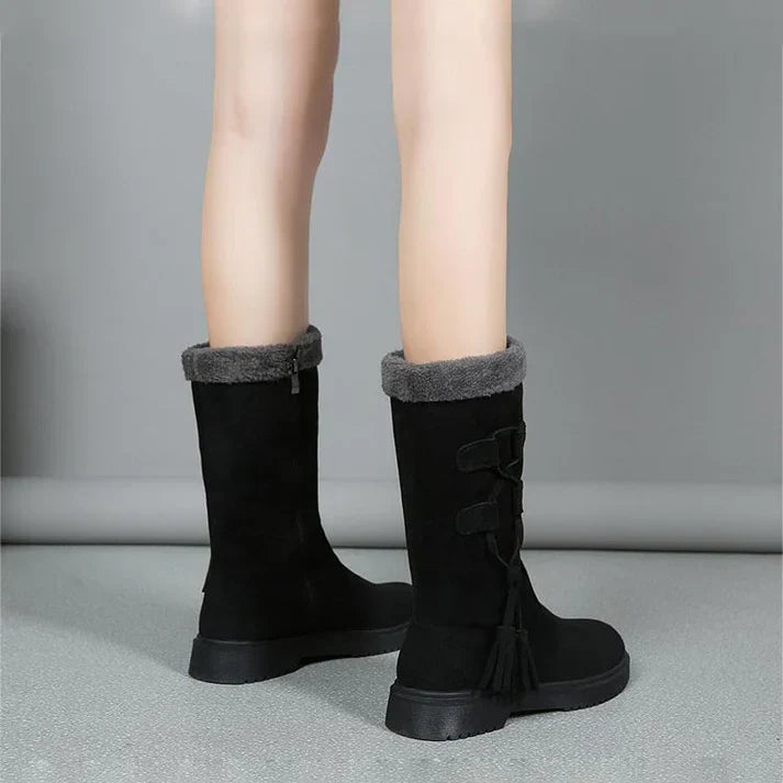 Lidia - Botas de Inverno com Sola Grossa e Forro Quente