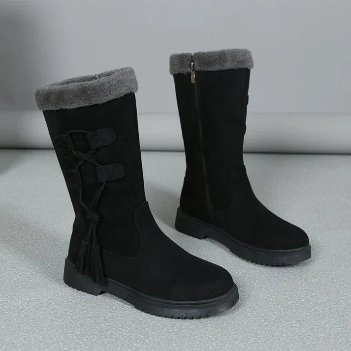 Lidia - Botas de Inverno com Sola Grossa e Forro Quente