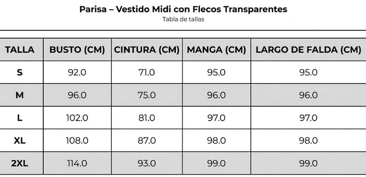 Parisa – Vestido Midi com Franjas Transparentes ✨