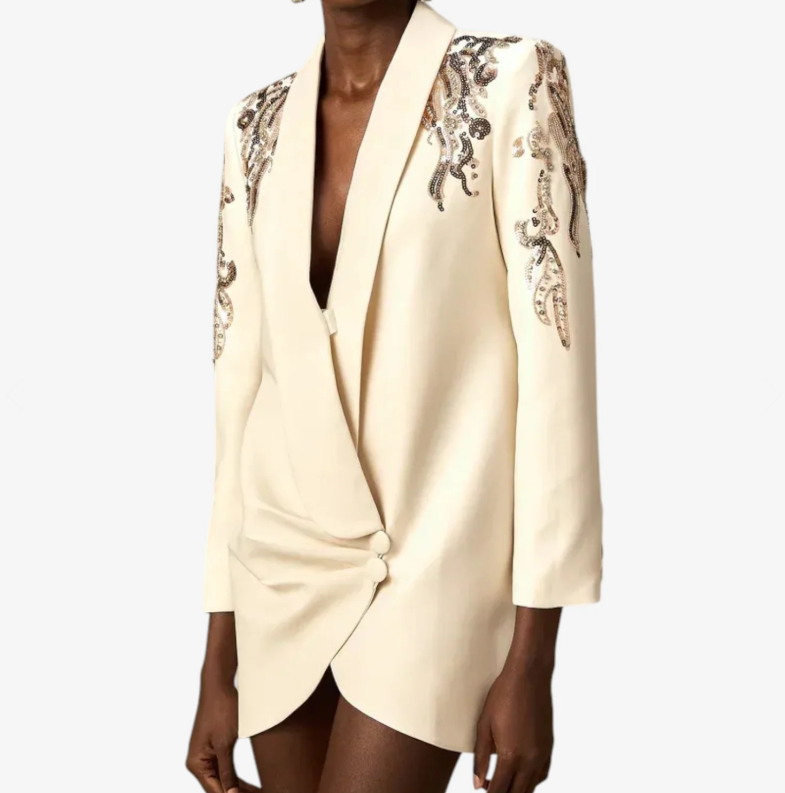 Gisela™ | Elegante Vestido Estilo Blazer Bordado