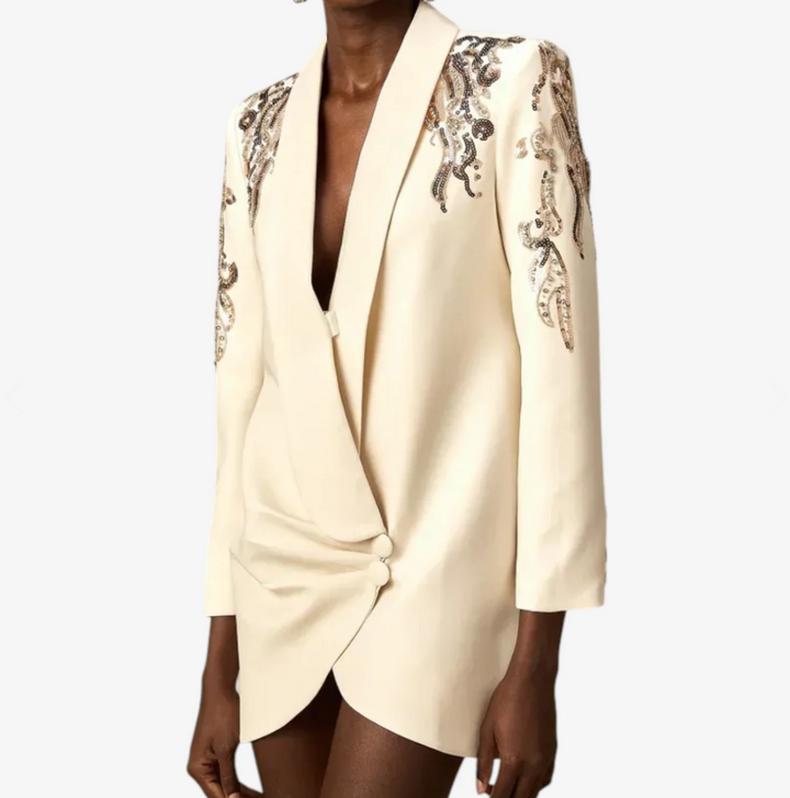 Gisela™ | Elegante Vestido Estilo Blazer Bordado