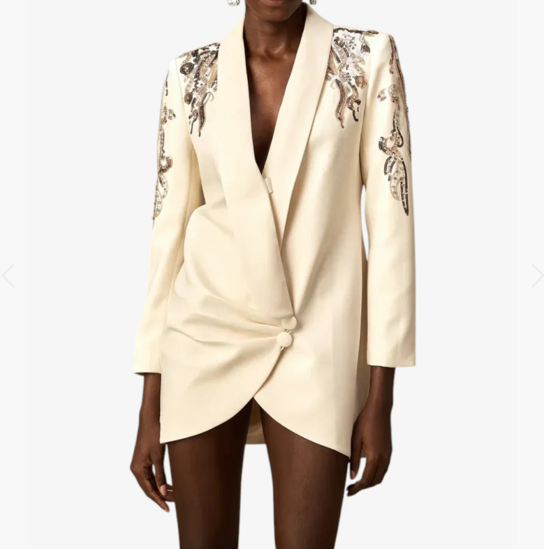 Gisela™ | Elegante Vestido Estilo Blazer Bordado