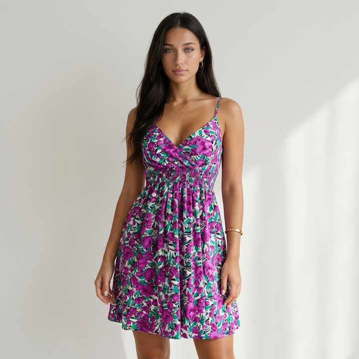 Camila - Vestido Floral Cruzado
