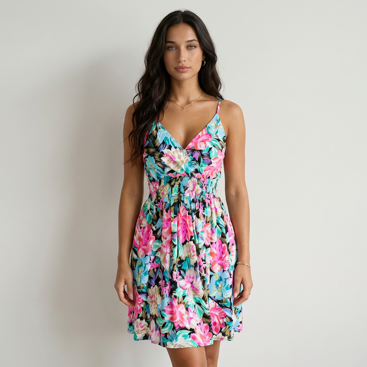 Camila - Vestido Floral Cruzado