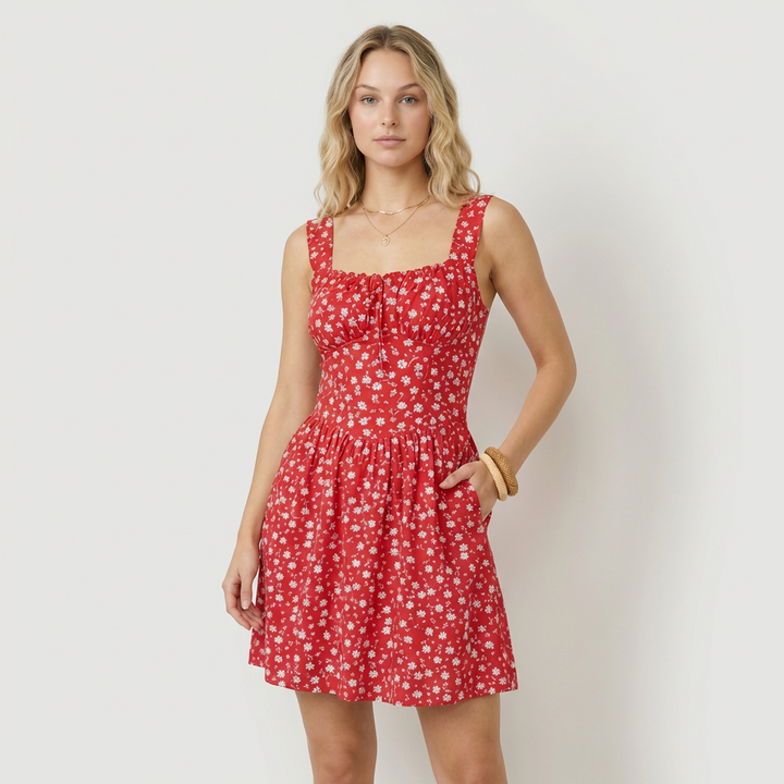 Mariana Jardineira com Estampado Floral