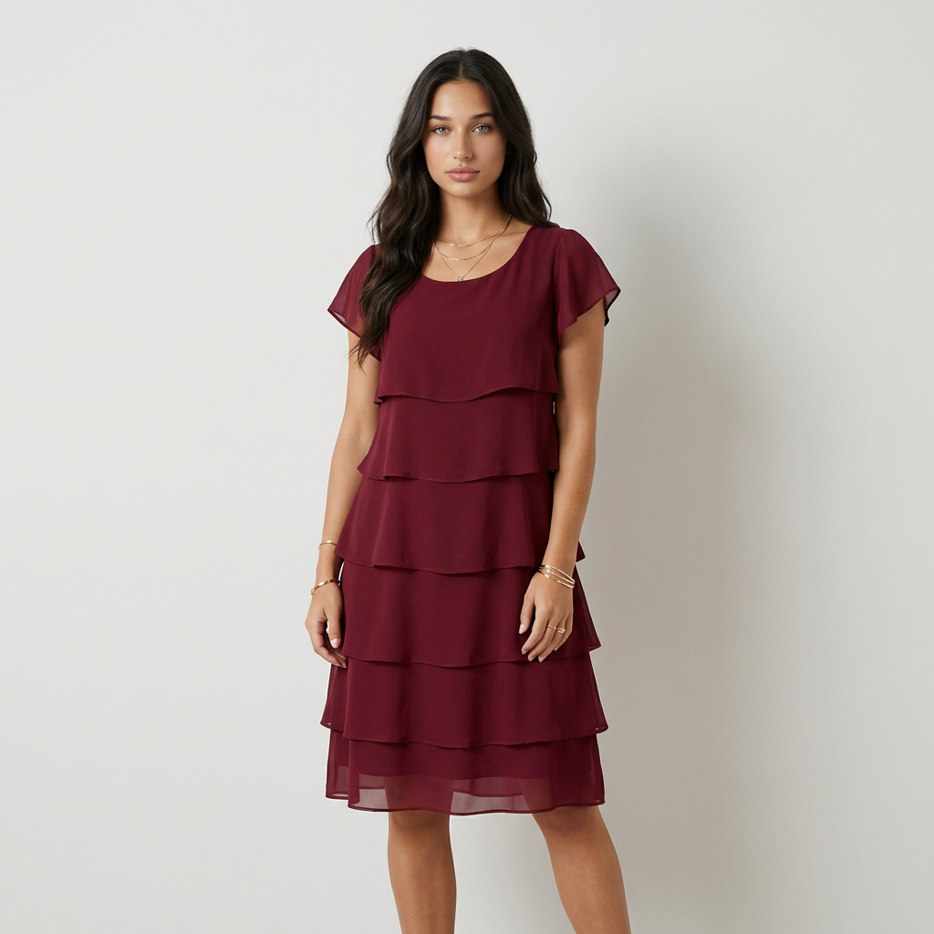Martina Vestido Midi com Folhos
