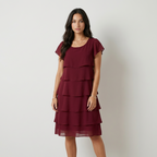 Martina Vestido Midi com Folhos