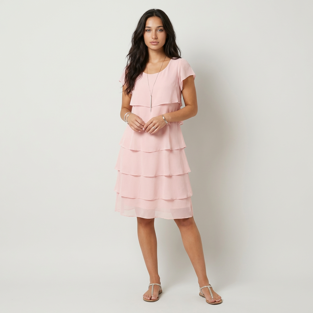 Martina Vestido Midi com Folhos
