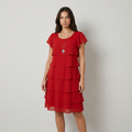 Martina Vestido Midi com Folhos