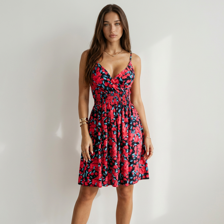 Camila - Vestido Floral Cruzado